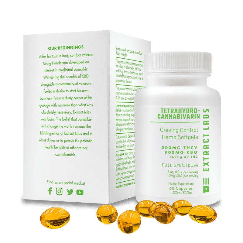 Extract Labs THCV Capsules | Craving Control