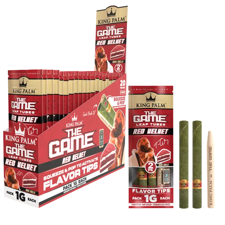 King Palm THE GAME Leaf Tubes Best Sales Price - Pre-Rolls