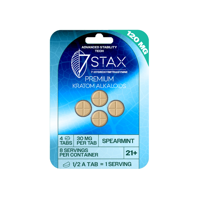 7Stax Premium 7-OH Kratom Alkaloid Tablets (120mg – 4 Count)