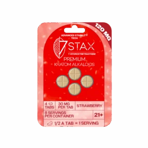 7Stax Premium 7-OH Kratom Alkaloid Tablets (120mg – 4 Count)
