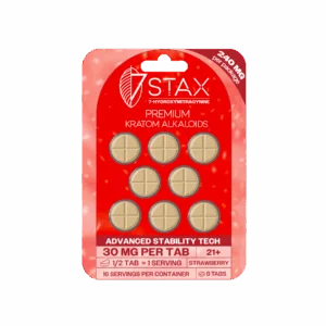 7Stax Premium 7-OH Kratom Alkaloid Tablets (240mg – 8 Count)