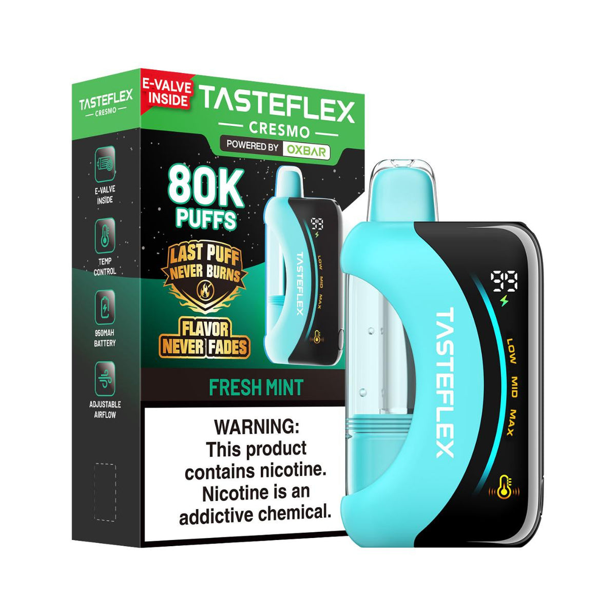 TasteFlex Cresmo Disposable (80000 Puffs) - Buy 1 Get 1 Free