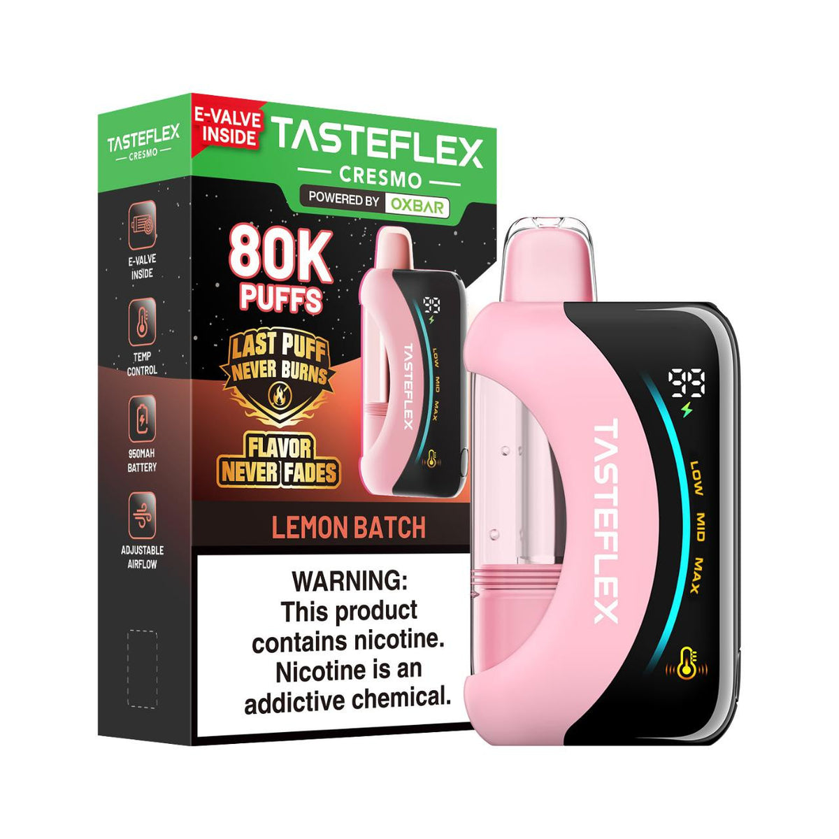 TasteFlex Cresmo Disposable (80000 Puffs) - Buy 1 Get 1 Free