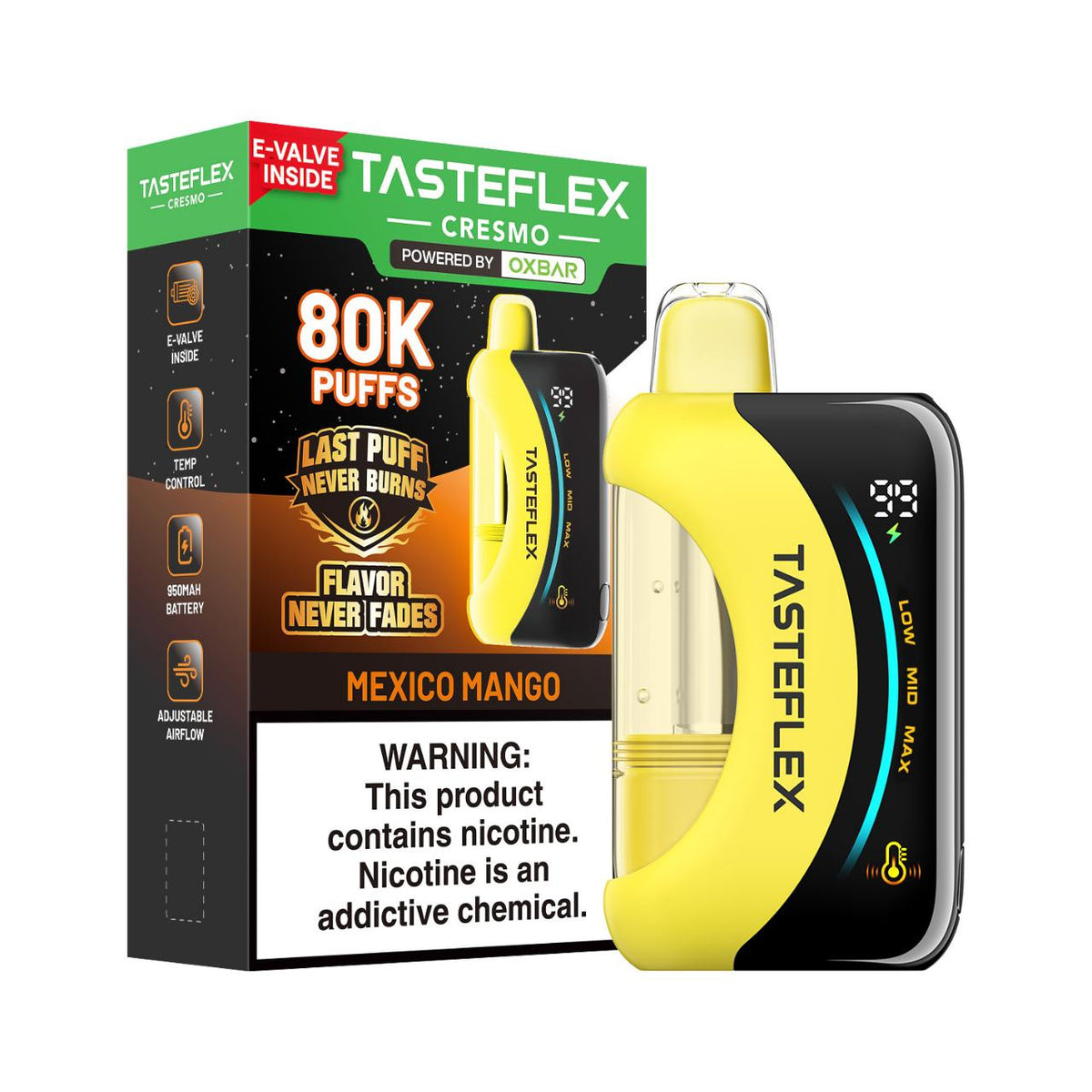 TasteFlex Cresmo Disposable (80000 Puffs) - Buy 1 Get 1 Free