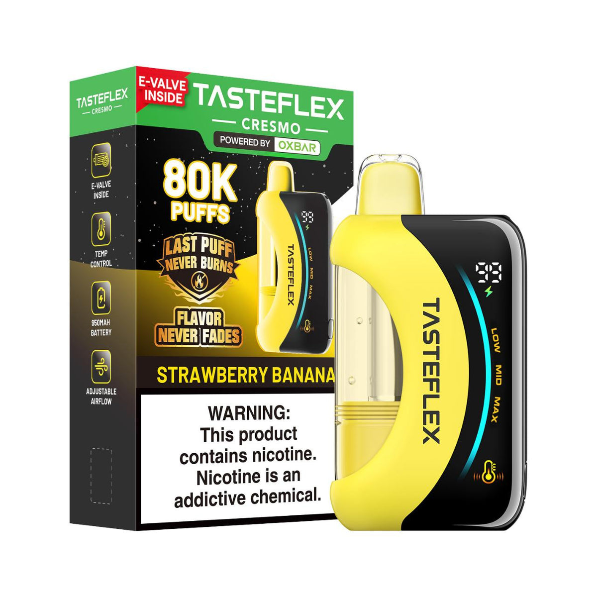 TasteFlex Cresmo Disposable (80000 Puffs) - Buy 1 Get 1 Free