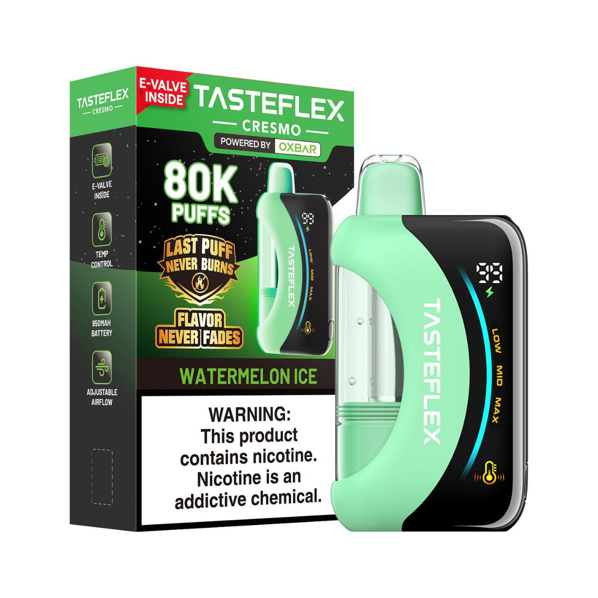 TasteFlex Cresmo Disposable (80000 Puffs) - Buy 1 Get 1 Free