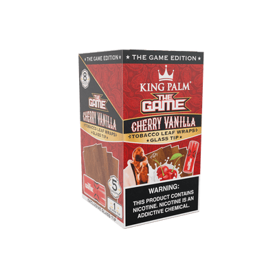 Tobacco Sheets w/Glass Tips – The Game Edition – Cherry Vanilla King Palm Best Sales Price - Pre-Rolls