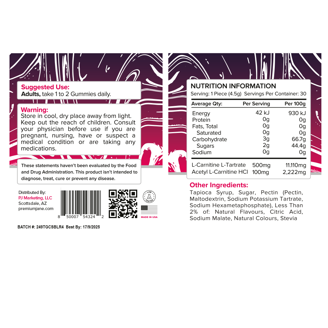 Premium Jane Thermo Genic Gummies