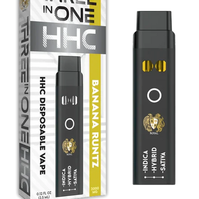 RA Royal CBD | HHC Three Strains In One Disposable Vape - 3000mg Best Sales Price - Vape Pens