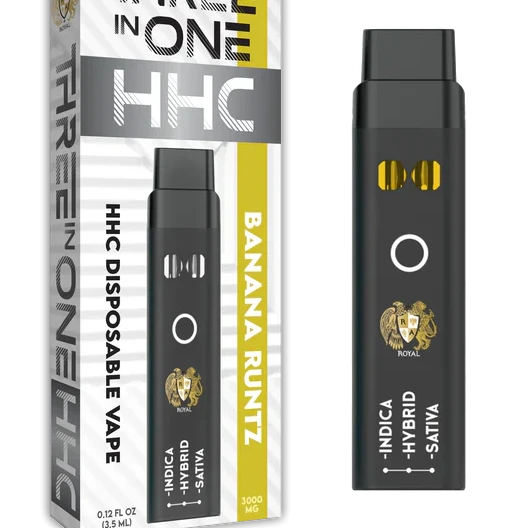 RA Royal CBD | HHC Three Strains In One Disposable Vape - 3000mg Best Sales Price - Vape Pens