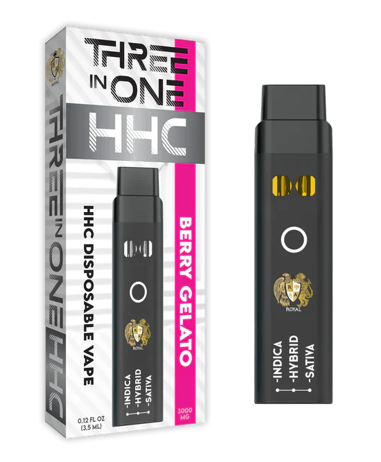 RA Royal CBD | HHC Three Strains In One Disposable Vape - 3000mg Best Sales Price - Vape Pens