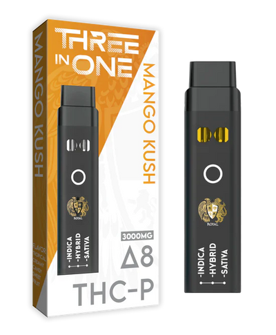 RA Royal CBD | Delta 8 + THC-P Three Strains In One Disposable Vape - 3000mg Best Sales Price - Vape Pens