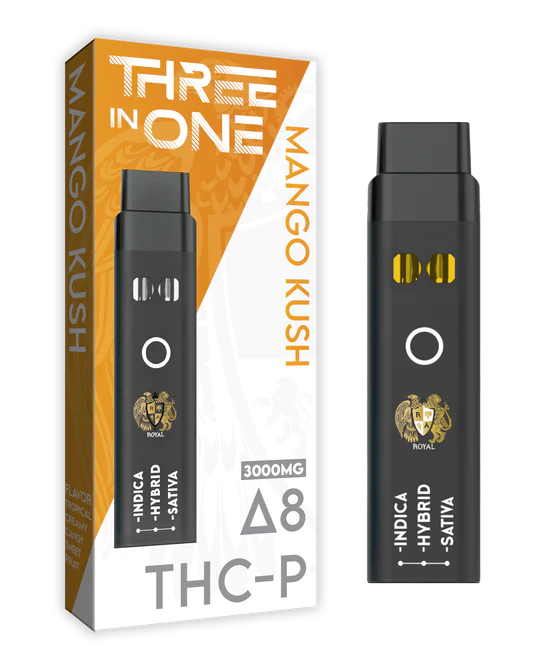 RA Royal CBD | Delta 8 + THC-P Three Strains In One Disposable Vape - 3000mg Best Sales Price - Vape Pens