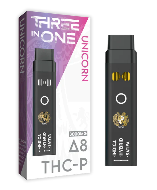 RA Royal CBD | Delta 8 + THC-P Three Strains In One Disposable Vape - 3000mg Best Sales Price - Vape Pens