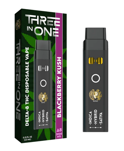 RA Royal CBD | Delta 8 THC Three Strains In One Disposable Vape - 3000mg Best Sales Price - Vape Pens