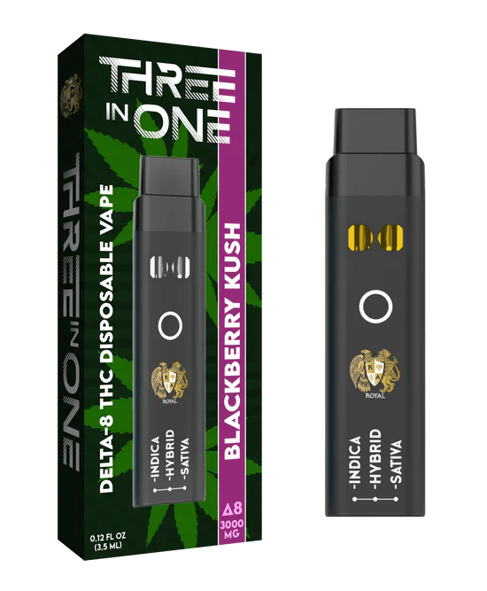 RA Royal CBD | Delta 8 THC Three Strains In One Disposable Vape - 3000mg Best Sales Price - Vape Pens