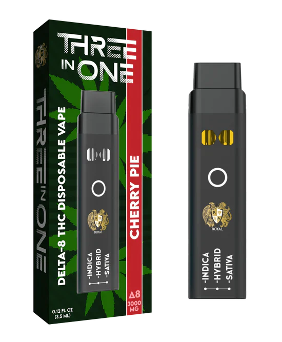 RA Royal CBD | Delta 8 THC Three Strains In One Disposable Vape - 3000mg Best Sales Price - Vape Pens