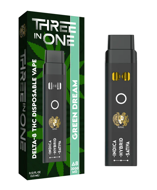 RA Royal CBD | Delta 8 THC Three Strains In One Disposable Vape - 3000mg Best Sales Price - Vape Pens