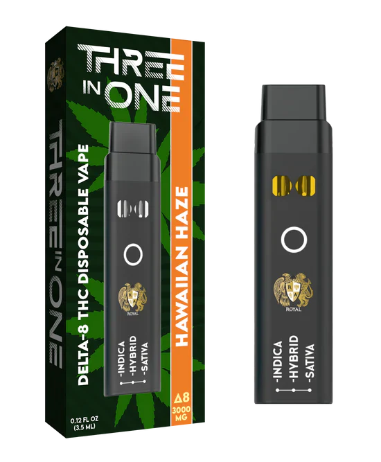 RA Royal CBD | Delta 8 THC Three Strains In One Disposable Vape - 3000mg Best Sales Price - Vape Pens