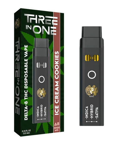 RA Royal CBD | Delta 8 THC Three Strains In One Disposable Vape - 3000mg Best Sales Price - Vape Pens