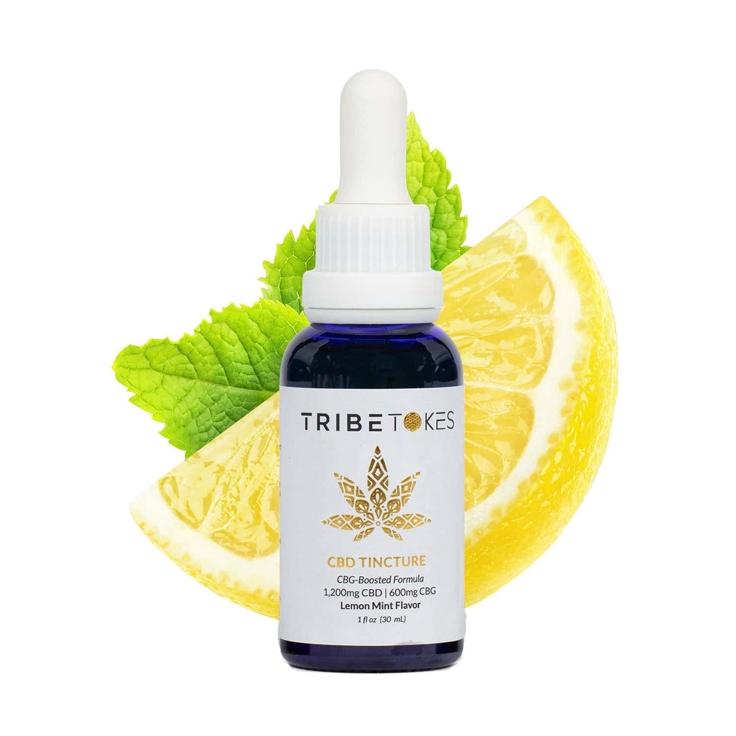 TribeTokes Delta 8 THC Tincture | Full Spectrum, CBD-Boosted | 1,800 MG