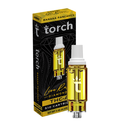 Torch Live Resin Diamonds Cartridge Banana Pancakes | Hybrid | 3.5G Best Sales Price - Vape Cartridges