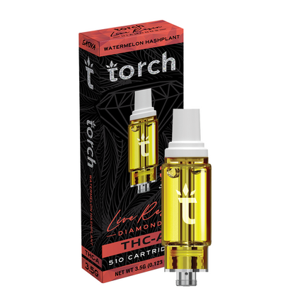 Torch Live Resin Diamonds Cartridge Watermelon Hashplant | Sativa | 3.5G Best Sales Price - Vape Cartridges