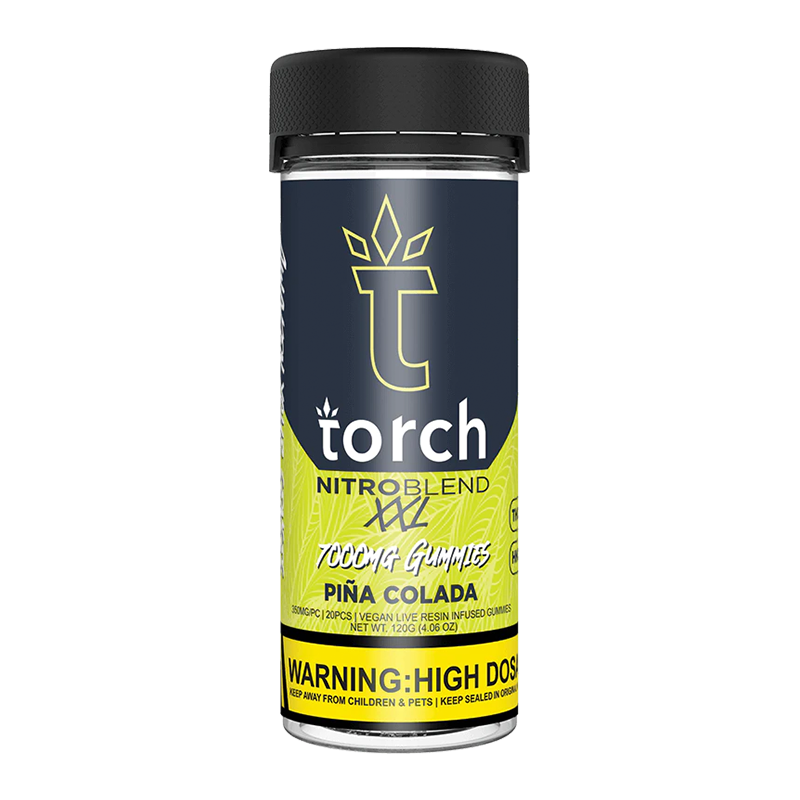 Torch Gummies Pina Colada | 20ct | 7000mg Best Sales Price - Gummies