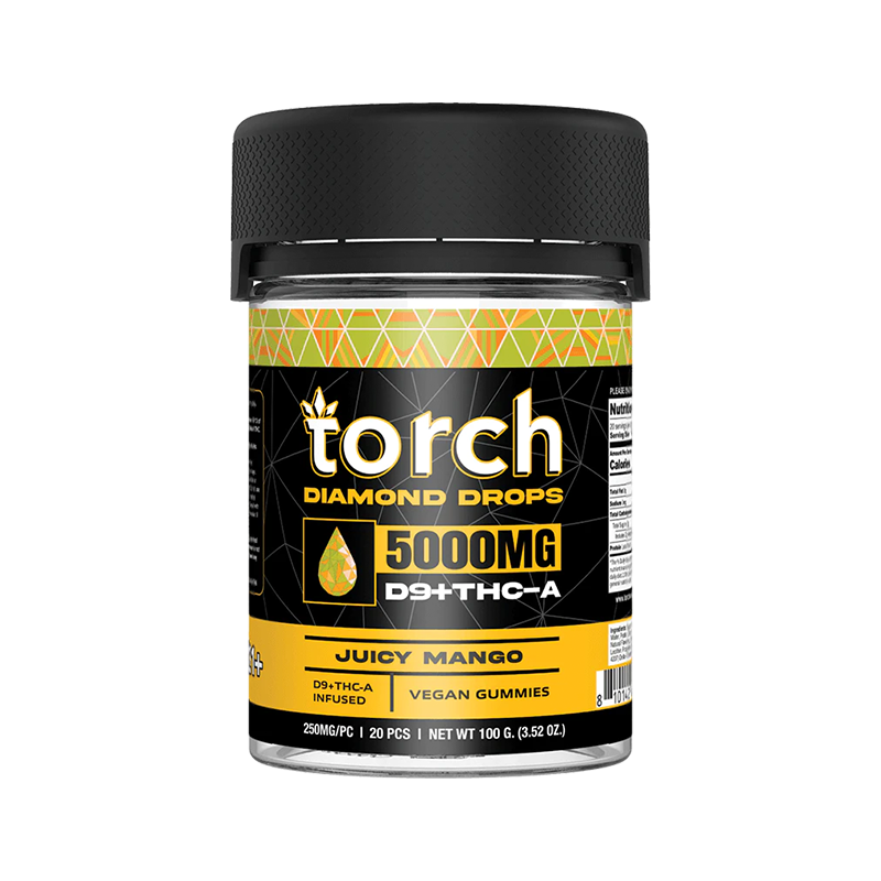 Torch Gummies Juicy Mango | 20ct | 5000mg Best Sales Price - Gummies