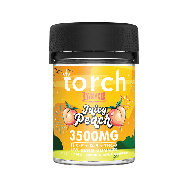 Torch Gummies Juicy Peach | 20ct | 3500mg Best Sales Price - Gummies