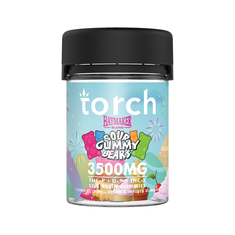 Torch Sour Gummy Bears | 20ct | 3500mg Best Sales Price - Gummies