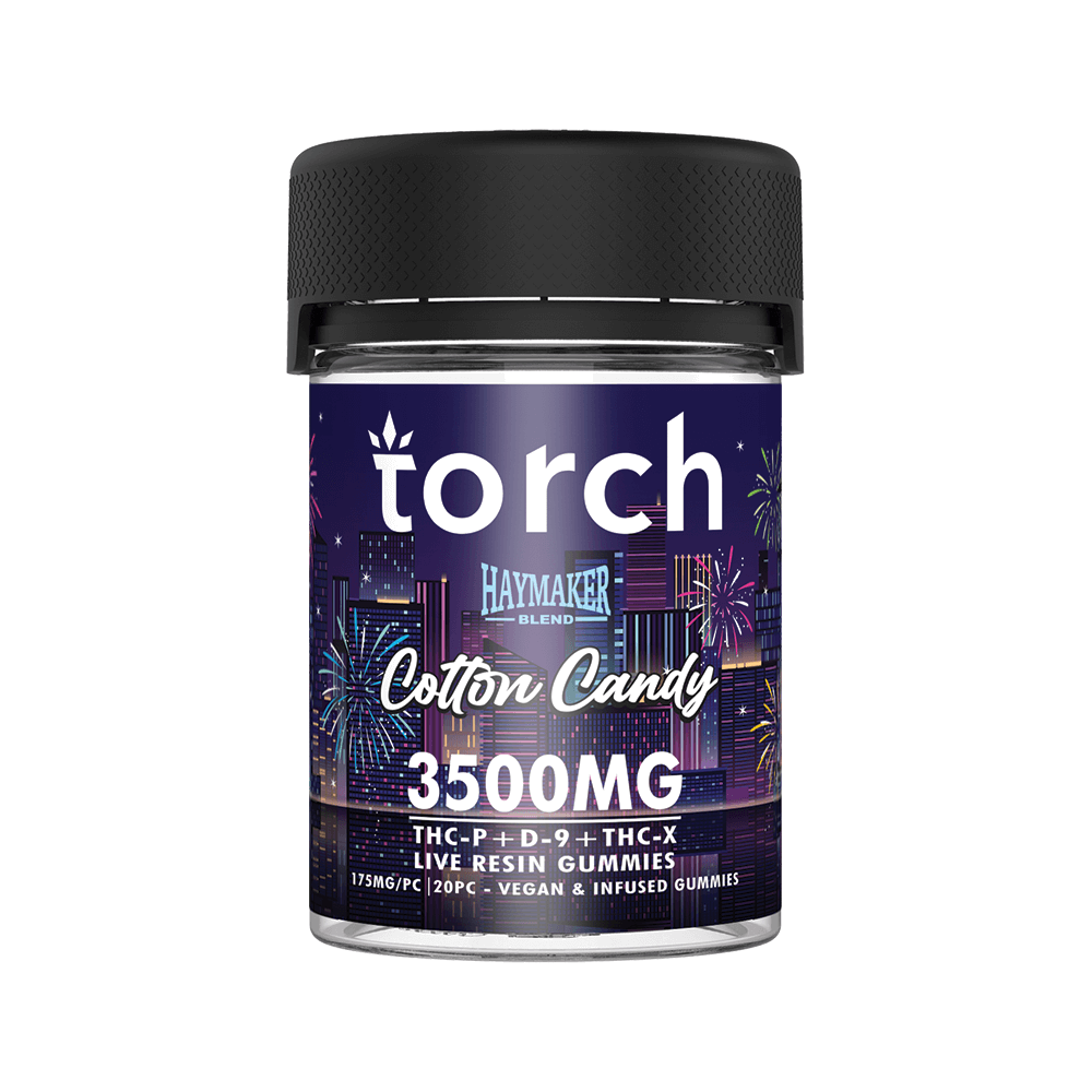 Torch Gummies Cotton Candy | 20ct | 3500mg Best Sales Price - Gummies