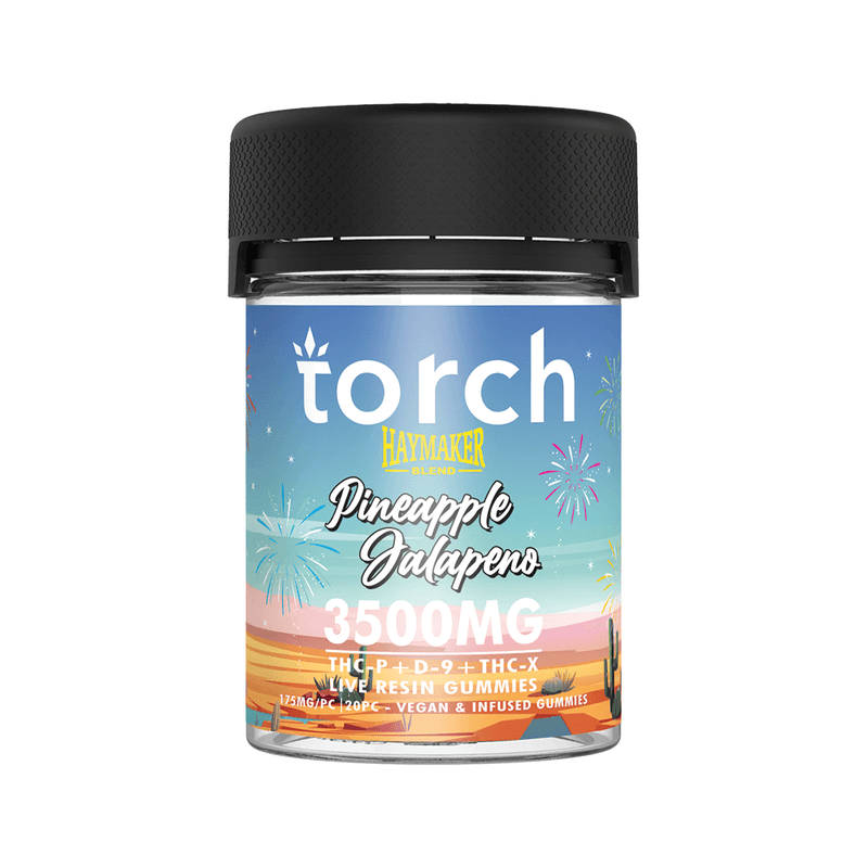 Torch Gummies Pineapple Jalapeno | 20ct | 3500mg Best Sales Price - Gummies