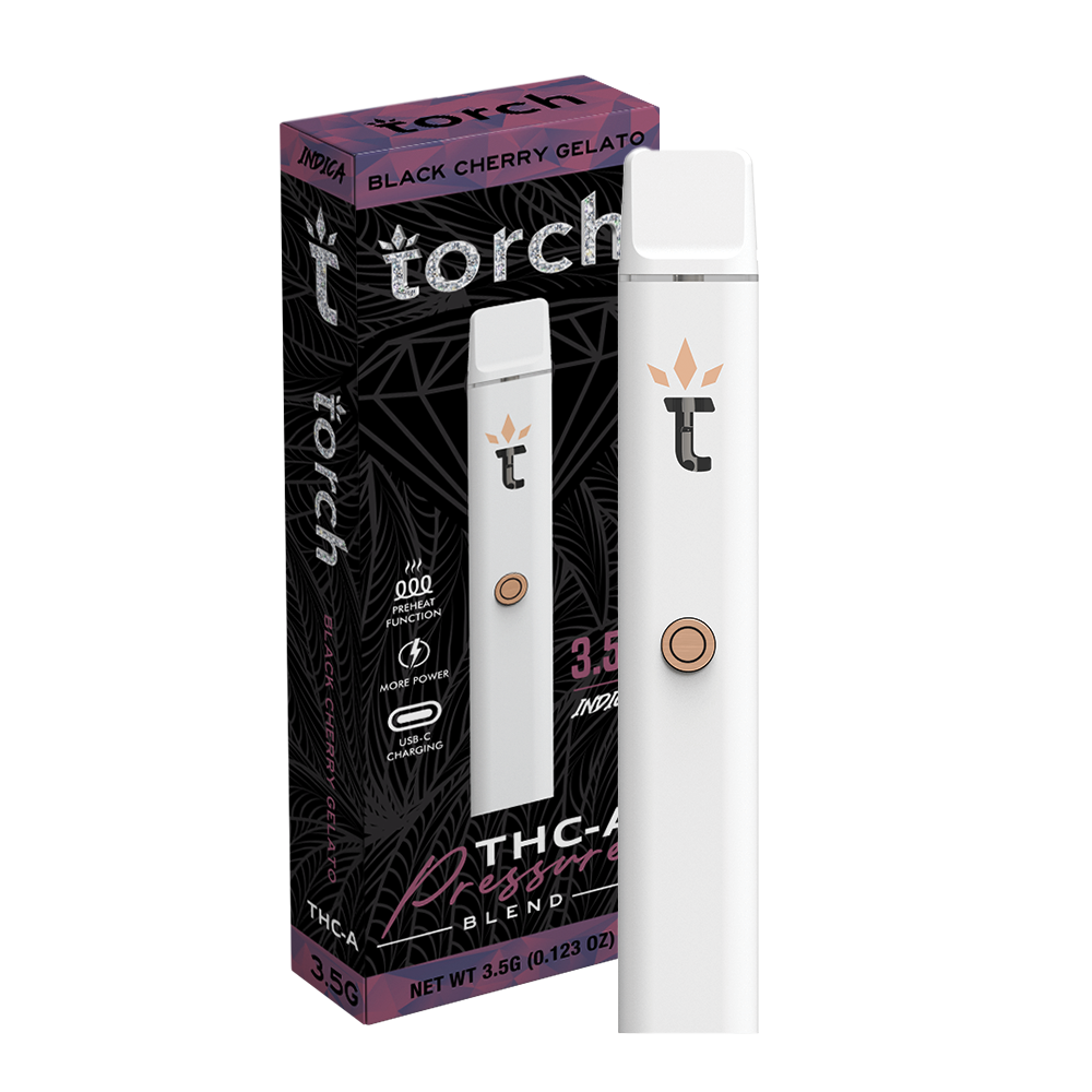 Torch THC-A Pressure Blend Black Cherry Gelato | Indica | 3.5g Best Sales Price - Vape Pens