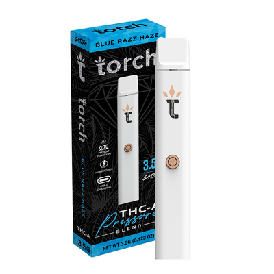 Torch THC-A Pressure Blend Blue Razz Haze | Sativa | 3.5g Best Sales Price - Vape Pens