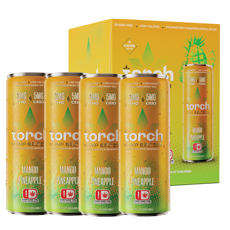 Torch Mango Pineapple D9 THC Seltzer