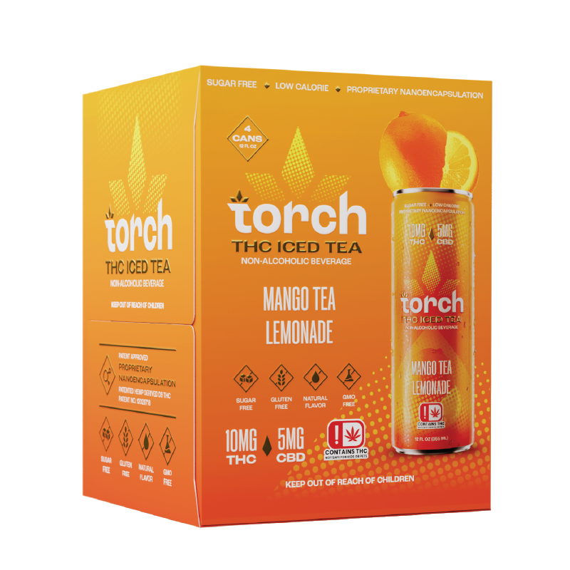 Torch Mango Tea Lemonade D9 THC Iced Tea