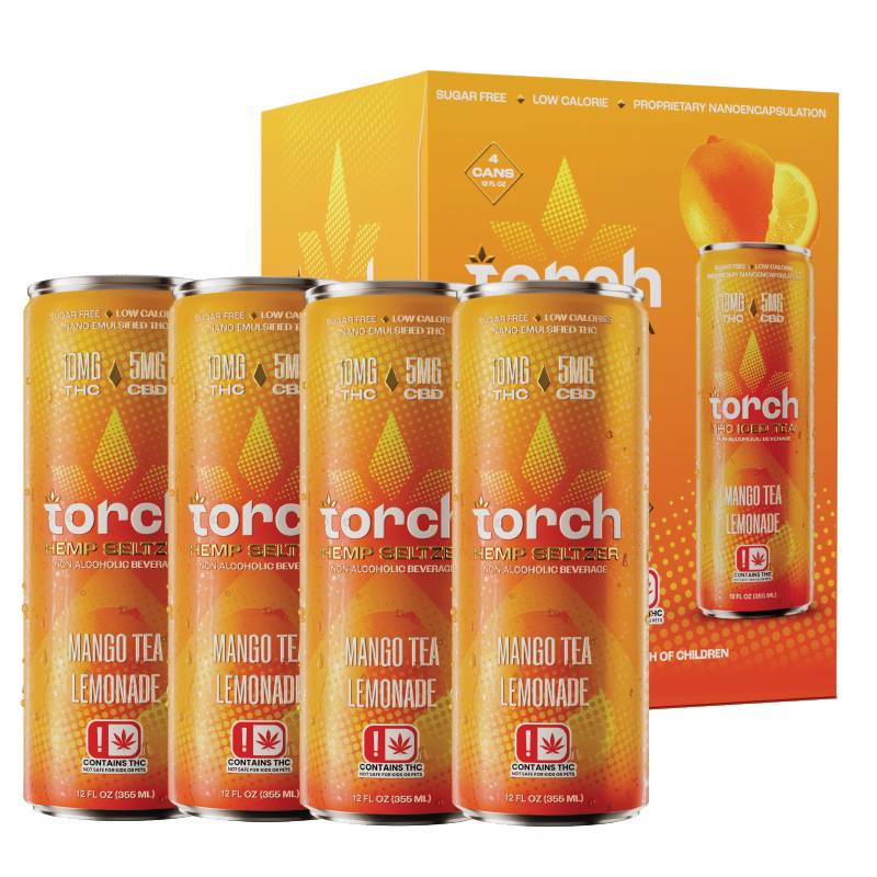 Torch Mango Tea Lemonade D9 THC Iced Tea