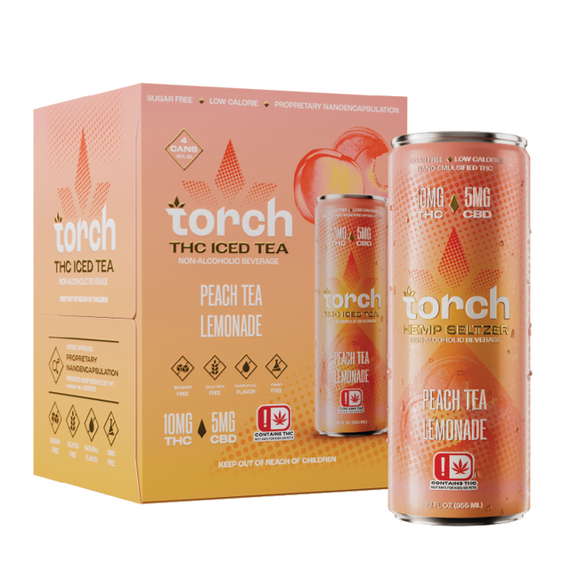 Torch Peach Tea Lemonade D9 THC Iced Tea