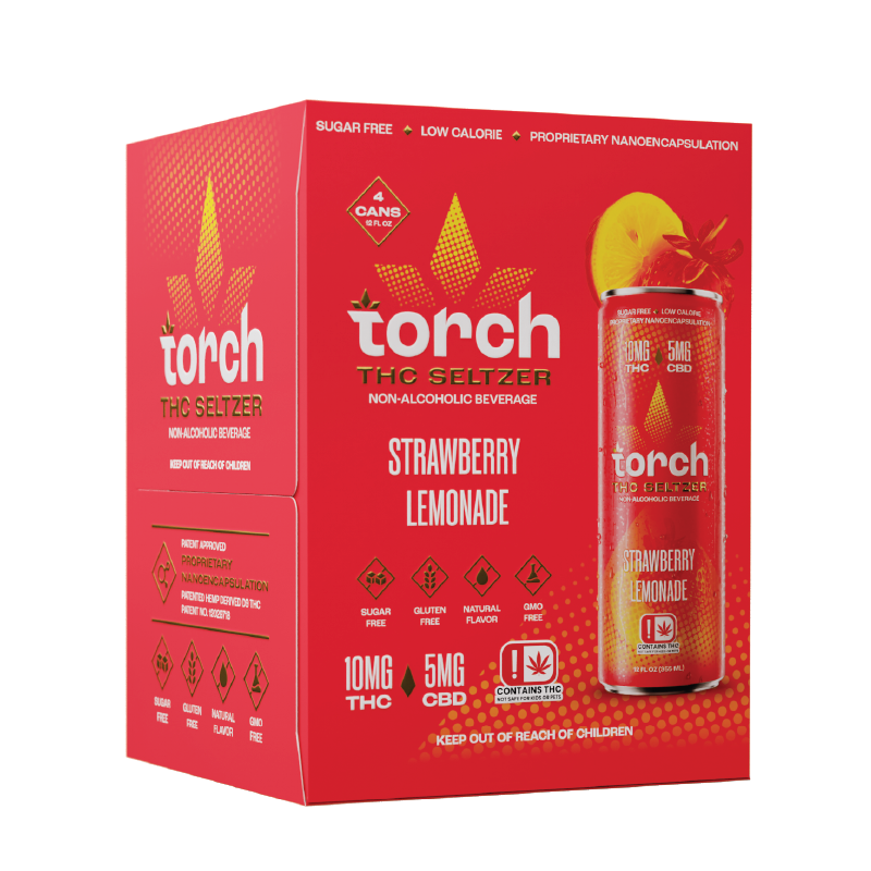 Torch Strawberry Lemonade D9 THC Seltzer