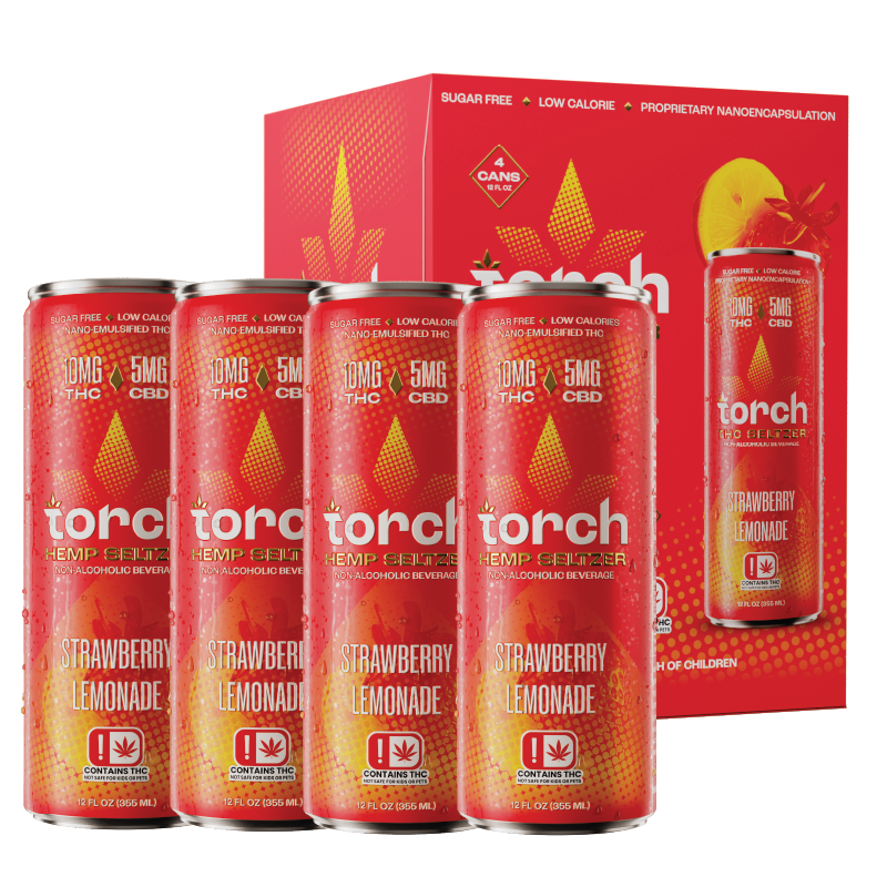 Torch Strawberry Lemonade D9 THC Seltzer