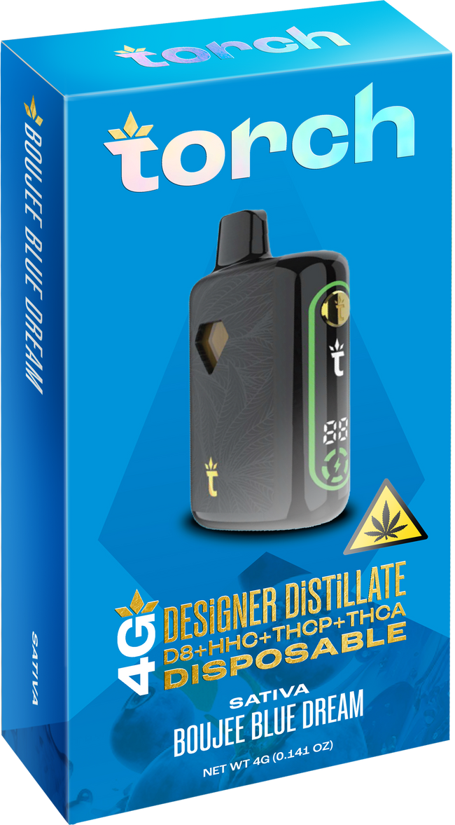 Torch Designer DiSTiLLATE Disposable Boujee Blue Dream | Sativa | 4g
