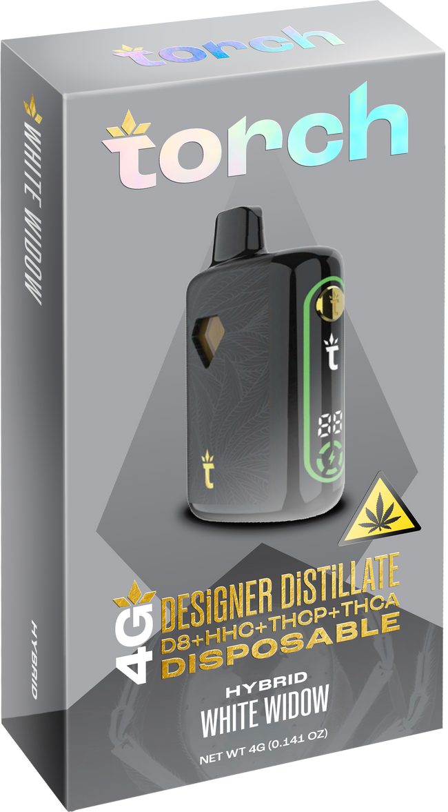 Torch Designer DiSTiLLATE Disposable White Widow | Hybrid | 4g