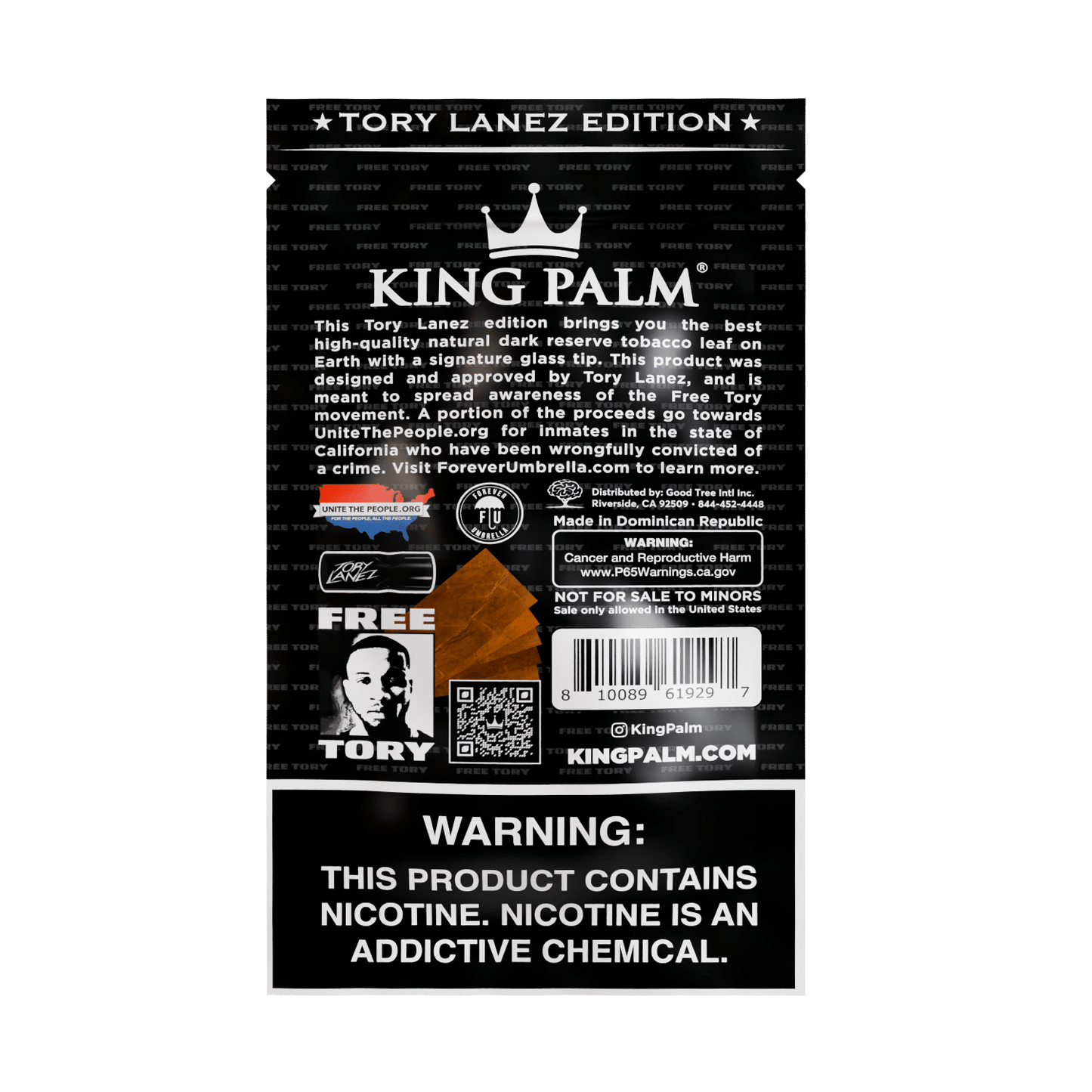 Tobacco Sheets w/Glass Tips – Tory Lanez Edition – Natural King Palm Best Sales Price - Pre-Rolls