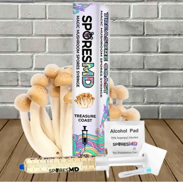 SporesMD Treasure Coast Mushroom Spore Syringe 10ml Best Sales Price - CBD