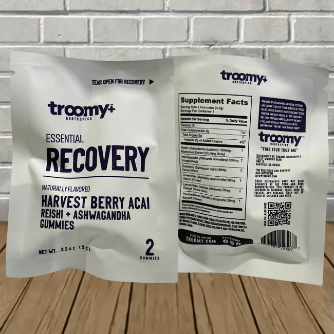 Troomy Nootropic Mushroom Gummy 2ct Travel Packets