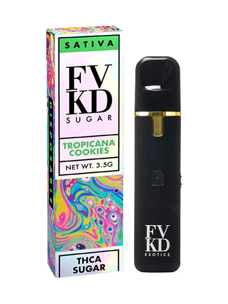 Tropicana Cookies FVKD Exotics THC-A Sugar Disposable Vape 3.5G