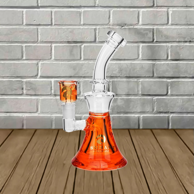 Tsunami 10″ Glass Curved Neck Freezable Glycerine Water Pipe
