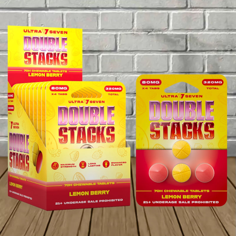 Ultra Seven Double Stacks 7-Oh Chewable Tablets 80mg – TenVape