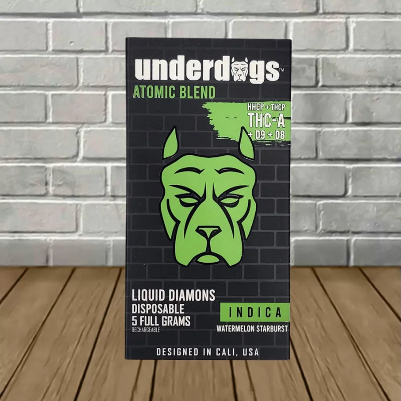 Underdogs THCa Liquid Diamonds Atomic Blend Disposable 5g